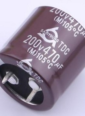 TDC200V470M25.4*25 V 牛角型电解电容 470uF ±20% 200V 插件,D2