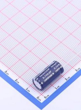 CXHP2R7405R-TW 2.7V4.0F 超级电容器 4F20%~+50% 2.7V 插件,P=