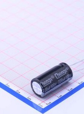 KM227M100J25RR0VH2FP0 直插铝电解电容 220uF ±20% 100V 插件,D