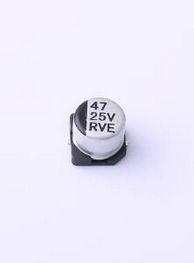 RVE47UF25V67RV0069 贴片型铝电解电容 47uF ±20% 25V SMD,D6.3x