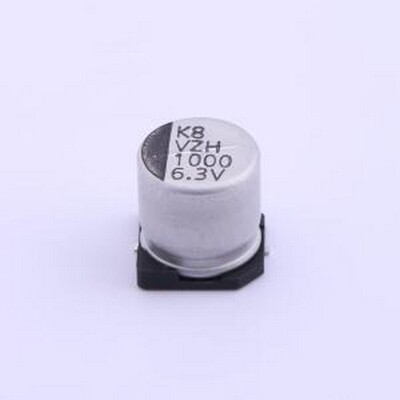VZH102M0JTR-1010 贴片型铝电解电容 1000uF ±20% 6.3V SMD,D10x