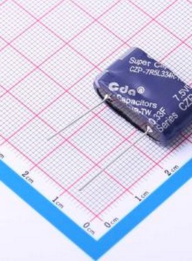 CZP-7R5L334R-TW 7.5V0.33F 超级电容器 0.33F10%~+30% 7.5V 插