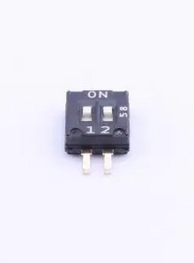 DHNF-02-V-T/R 2位 包含引脚总宽度8.1mm 贴片 SMD,P=1.27mm 拨码