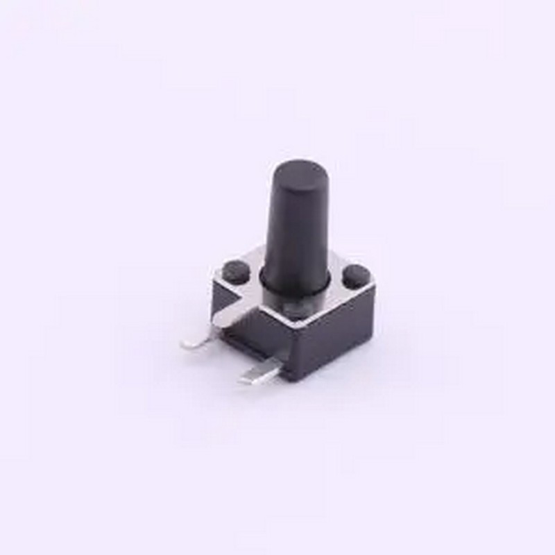 TS-1091B-A9B3-D2 4.5*4.5*7.5mm 卧插 轻触开关 弯插,4.5x4.5mm
