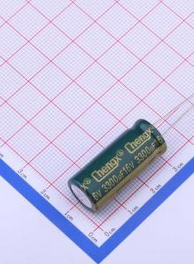 GR338M016J30RR0VL4FP0 直插铝电解电容 绿 3300uF ±20% 16V 插