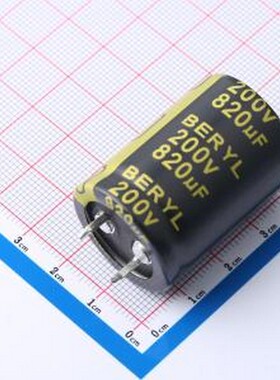 KS200M821SI225*35TA-1A1ET 牛角型电解电容 820uF ±20% 200V 插