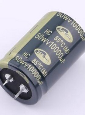 HC1H109M30045HA180 牛角型电解电容 电解电容 插件,D30xL45mm