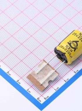 NXH25V2200M16*207.5TP 直插铝电解电容 2200uF ±20% 25V 直插,D