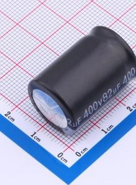 EWH2GM820M25C33T 直插铝电解电容 82uF ±20% 400V 黑色PET 插件