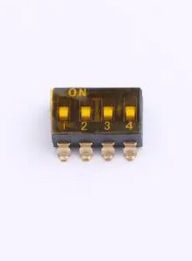 DSIC-04-TS-GER 2.54mm间距 4位 贴片低柄 DSIC黑色 拨码开关 SMD