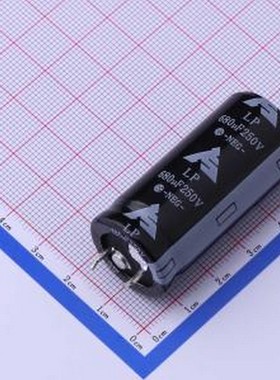 LPJ681M22045FVA 牛角型电解电容 680uF ±20% 250V 插件,D22xL45