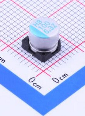 OVZ101M0JTR-0606 固态电容 100uF ±20% 6.3V SMD,D6.3xL5.9mm