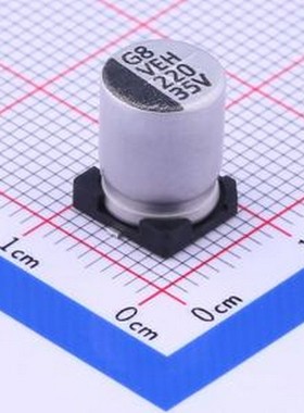 VEH221M1VTR-0810 贴片型铝电解电容 220uF ±20% 35V SMD,D8xL10