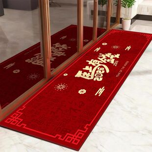 马上有钱地垫马年踏者生财商用进门酒店迎宾门口地毯耐脏耐磨脚垫