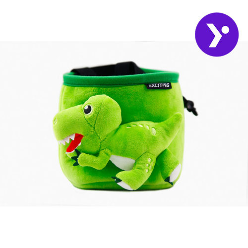 【岩点户外】专业户外攀岩可爱卡通恐龙成人儿童训练攀岩镁粉袋