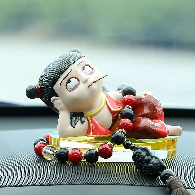 哪吒魔童降世陶瓷创意汽车摆件车摆件