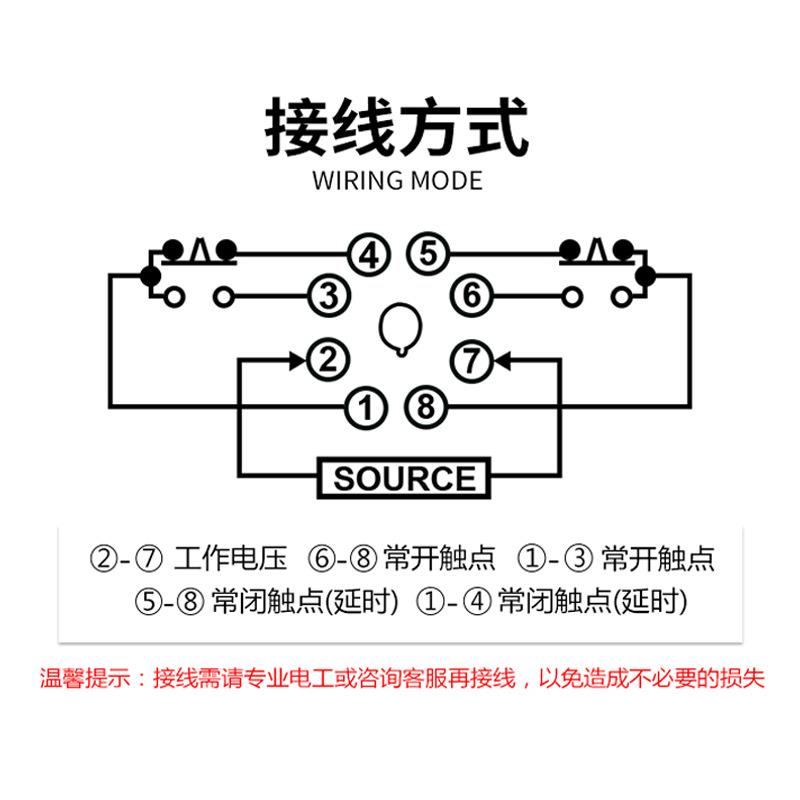 H3BA-8超级时间继电器指针型（两组延时）送座 品质保证 源煌科技