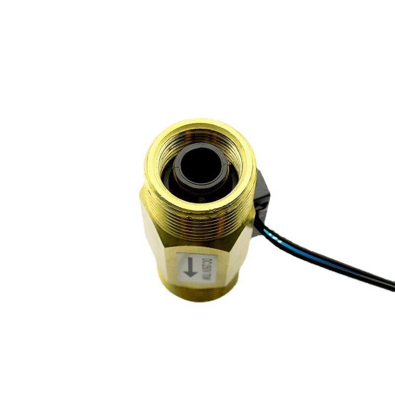 铜流量开关干簧管磁性开关6分磁力式水流量感应开关30L大流量
