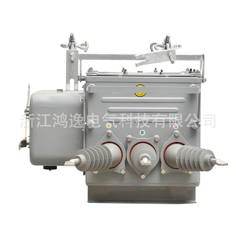 鸿逸高压真空断路器ZW20-12/630a智能带隔离柱上分界空气开关10KV