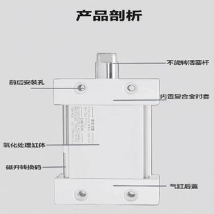SMC型MU气缸MUB平板式 75DMZ扁形缸 MDUB25