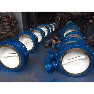 D343F 16C双向密封法兰蝶阀DN400三偏心手动双向压蝶阀碟阀DN1000