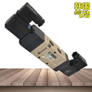 韩国DANHI丹海3位5通VF5320中央封闭气缸电磁阀SANWO三和换向气阀