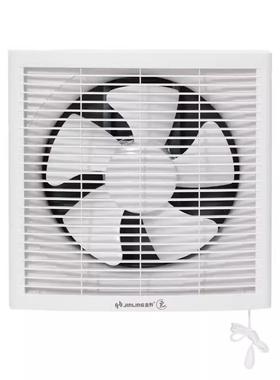 金羚换气扇8/10寸拉绳双向百叶窗式生间抽风机玻璃墙壁方形排气扇