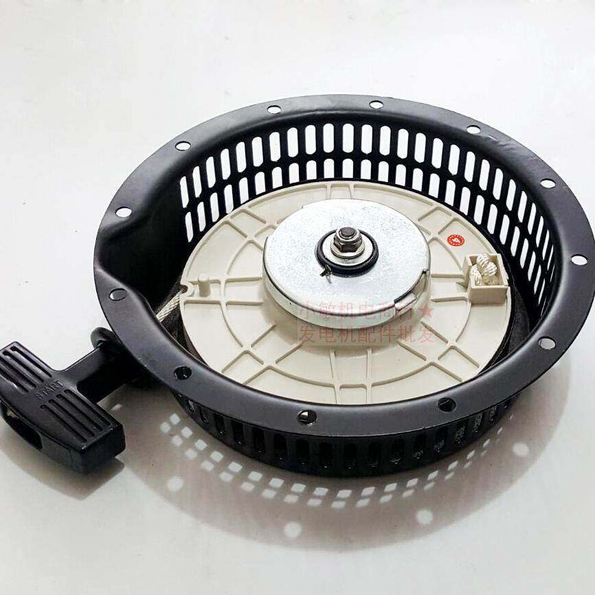 柴油发电机6.5KW 186F FA手拉盘 188FA柴油微耕机配件 启动器总成