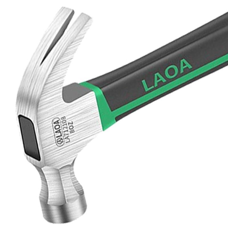 老A LA712108 锤子 绿黑双色柄羊角锤 铁锤榔头手锤8OZ