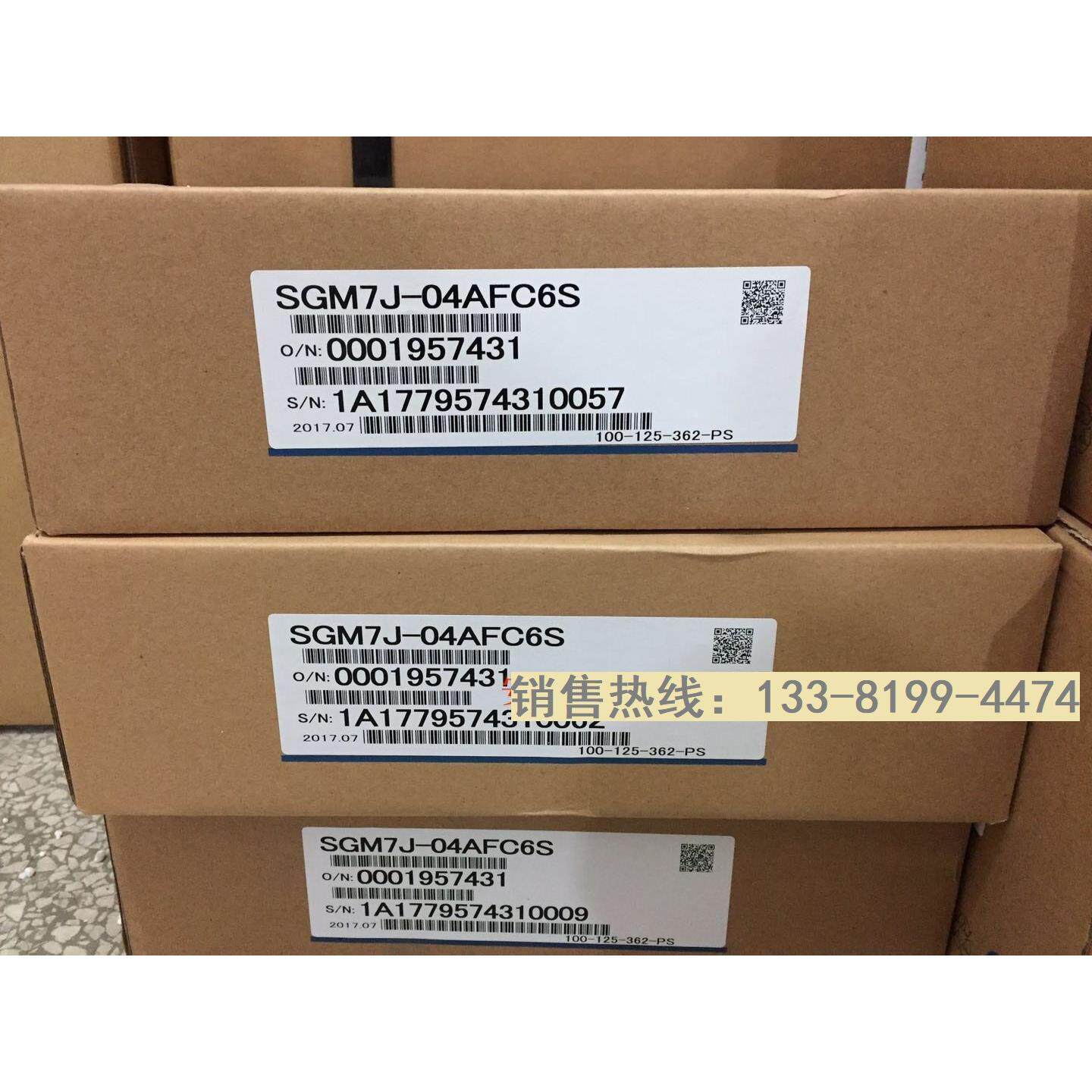 全新原装日本安川西格玛7系列伺服电机 SGM7J-04AFC6S 400W