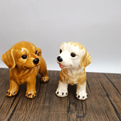 陶瓷十二生肖招财风水狗玄关电视柜装 饰客厅桌面可爱摆件开业礼品