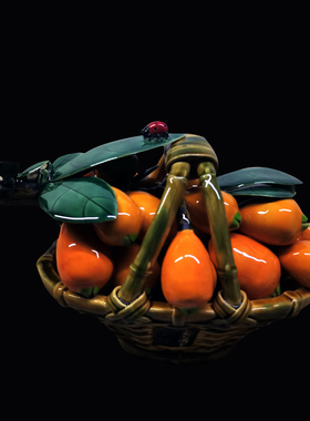 陶瓷花篮礼物前台新房客厅桌面