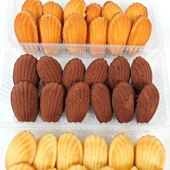 法式 玛德琳柠檬味香橙味榛子可可味黄油蛋糕顺丰快递12个300克 盒