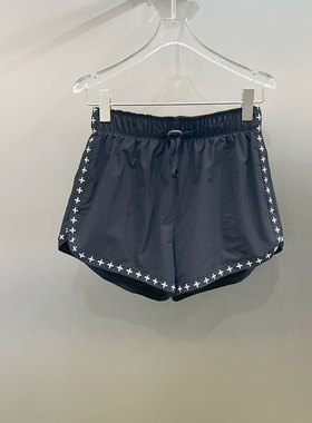 BBLY欧洲站小众新品南油高端五分裤舞团慢跑裤黑色运动时尚短裤女