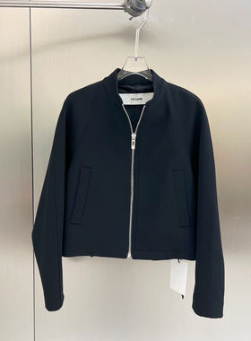 BBLY欧洲站小众FANLEONA深圳南油立领短款百搭上衣拉链夹克外套女