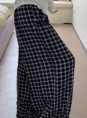 【莱赛尔绵绸花苞】双口袋露丝度假风宽松凉快百搭遛弯防蚊裤