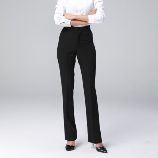 工商银行藏蓝色职业制服裤女 通勤百搭 银行上班显瘦西装工作裤