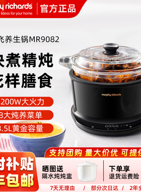 摩飞电炖煲汤锅多功能家用养生锅隔水燕窝炖陶瓷全自动煮粥MR9082
