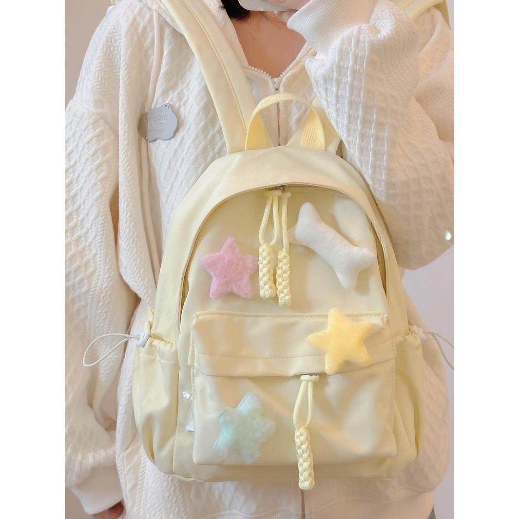 书包女ins风小众双肩包学生日系设计感迷你轻便百搭小型旅行背包