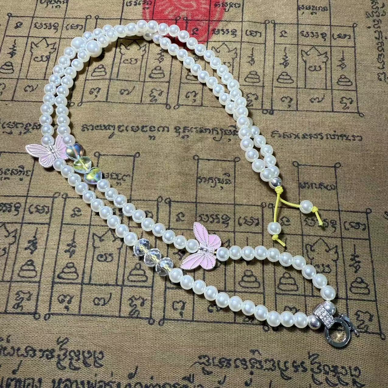 泰国佛牌项链姐姐牌珠链 锁骨链 皮绳  可调节油腊绳 万能扣链