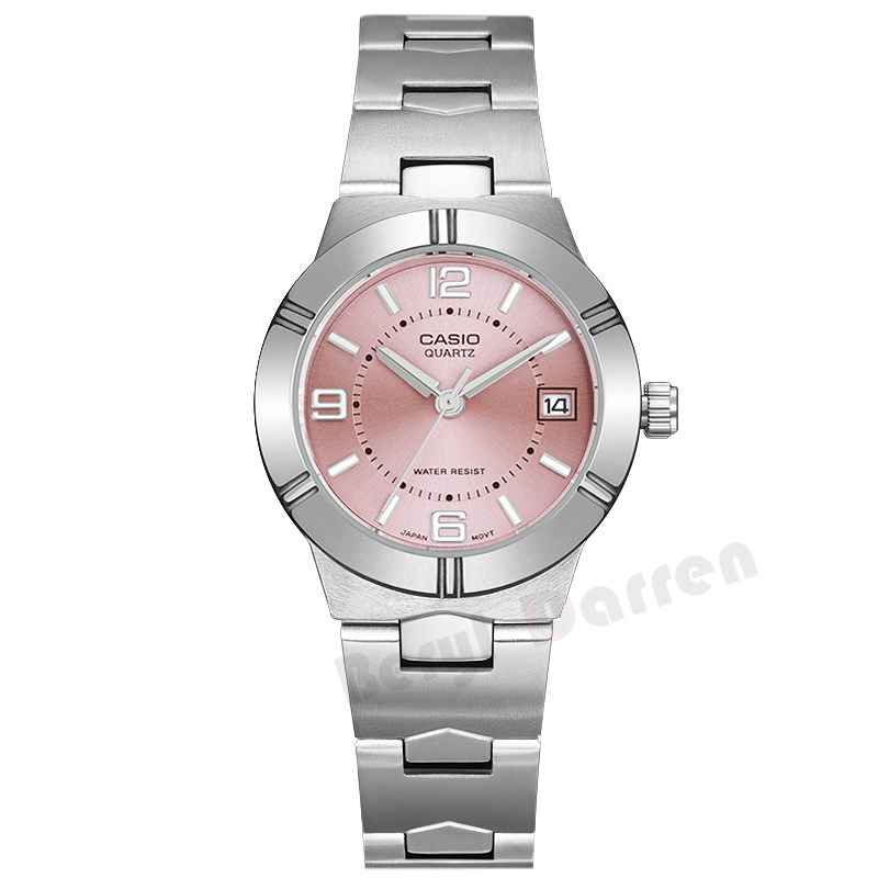 卡西欧(CASIO)女表时尚优雅简约指针防水复古石英表LTP-1241D-4A