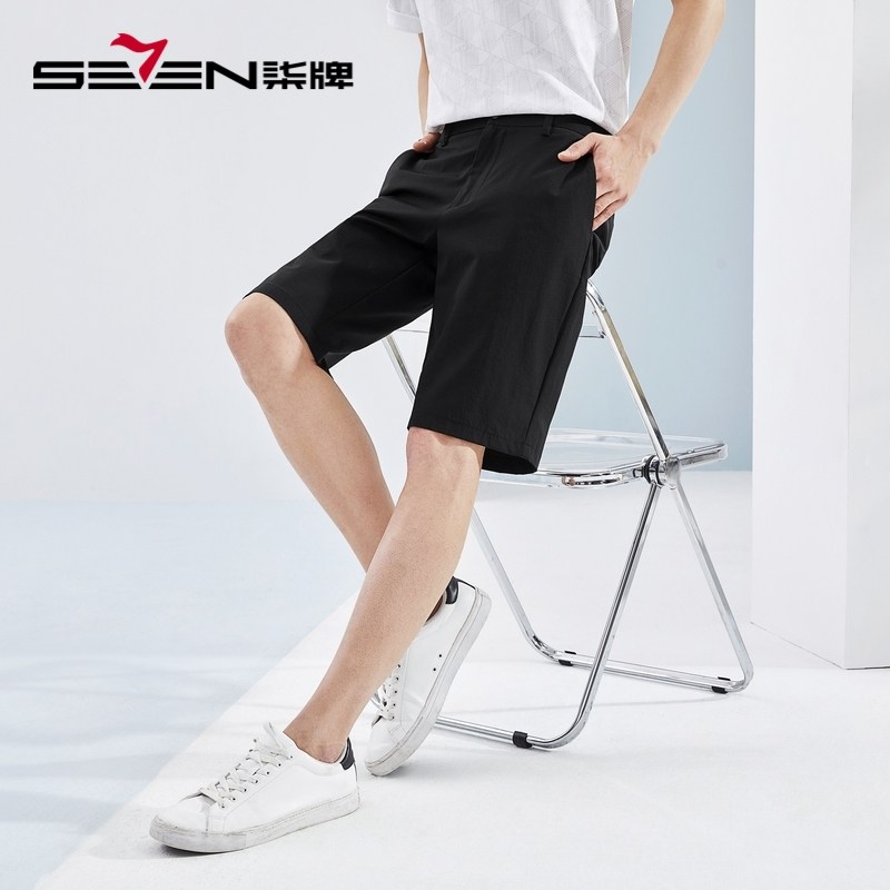 【柒先生系列】柒牌清仓短裤男士夏季速干时尚简约百搭直筒休闲裤,男装,休闲裤,淘宝优惠券,粉丝福利购,淘宝优惠卷