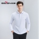 男春季 商务休闲百搭翻领T恤 清仓长袖 polo衫 不变形领 柒牌男装