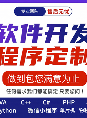 java程序设计web项目php系统python程序开发C++开发代码定制程序