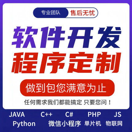 java程序设计web项目php系统python程序开发C++开发代码定制程序