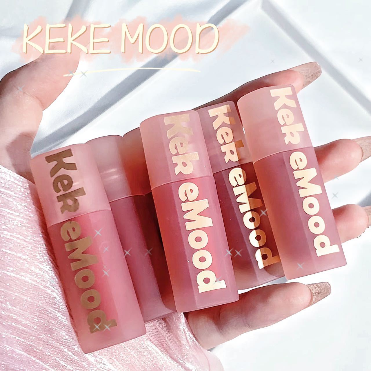 KeKeMood镜面水波波唇部精华蜜唇釉护唇油保湿学生女平价口红水光