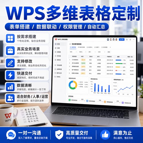 WPS多维表格JS脚本VBA宏自动化进销存系统数据处理定制