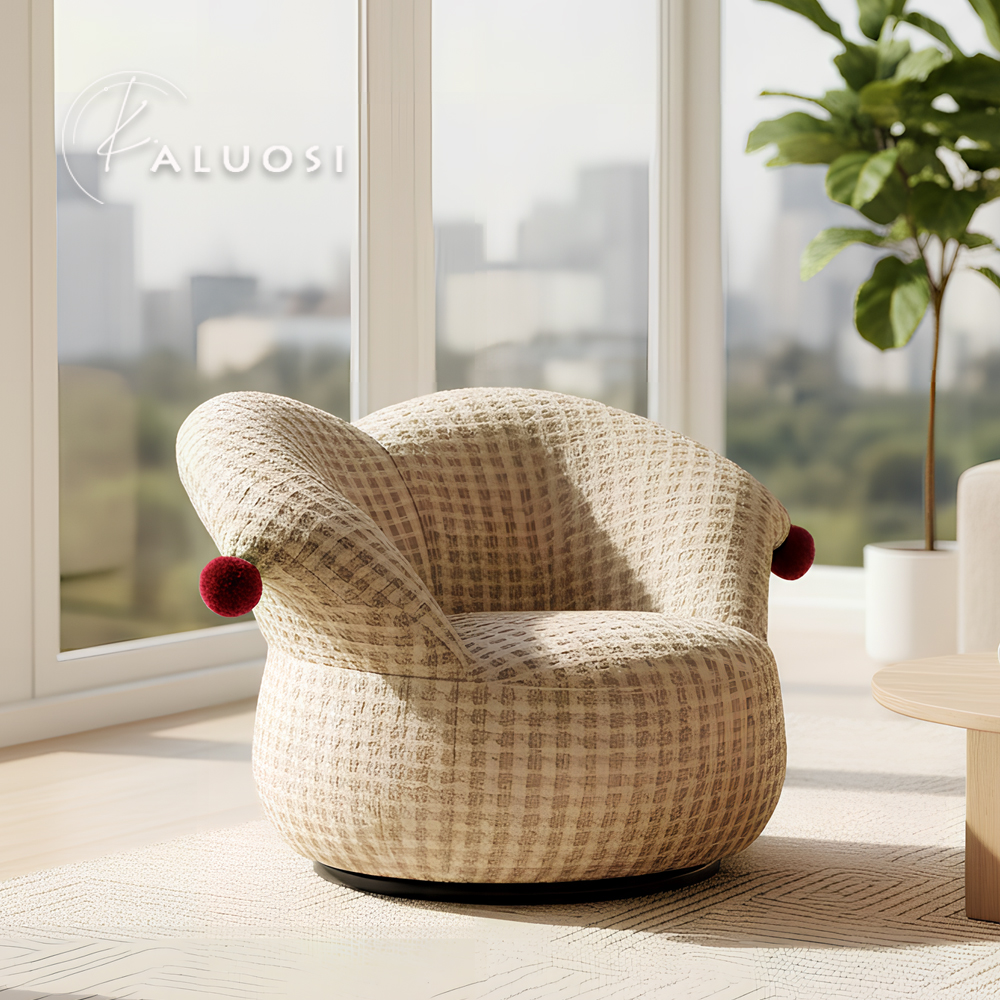 个性小丑单人位沙发卧室客厅懒人沙发现代简约复古风创意休闲沙发