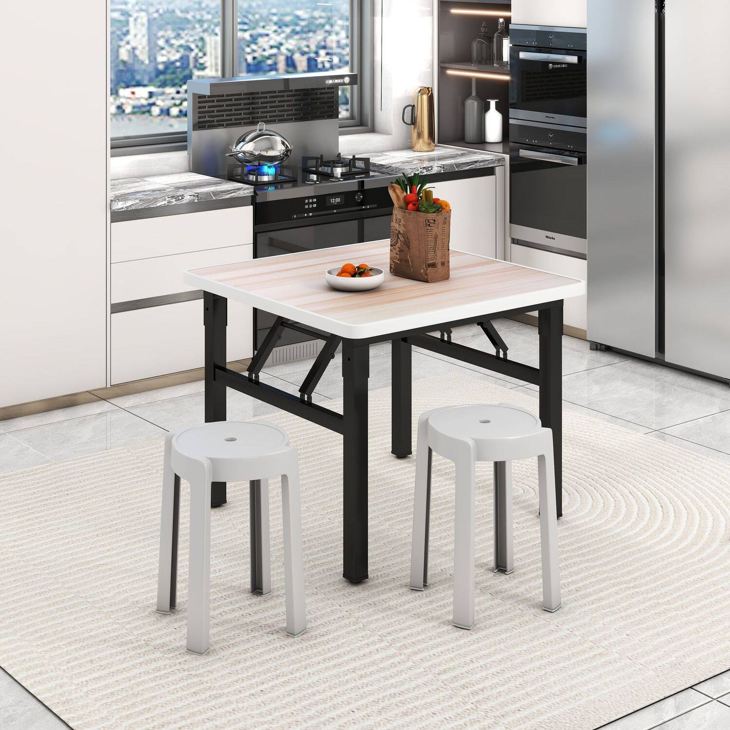 矮桌折叠长方形餐桌出租屋矮桌折叠宿舍地摊小方桌小户型家用桌子