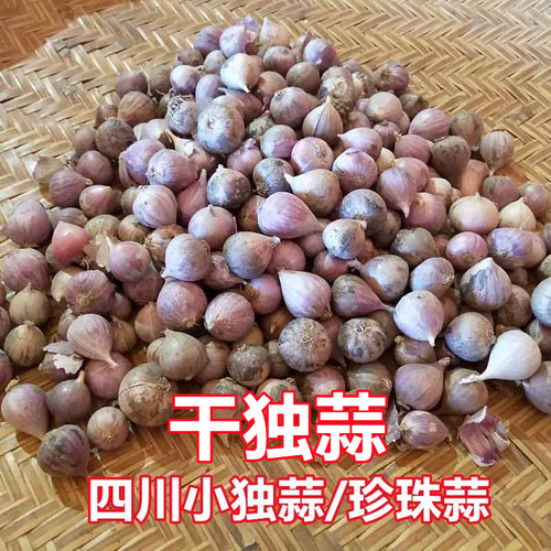 四川紫皮独头蒜珍珠蒜干蒜1-5斤